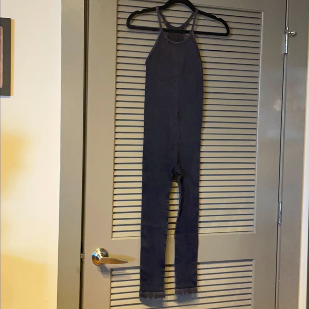 Free people black happiness runs onesie, like new!